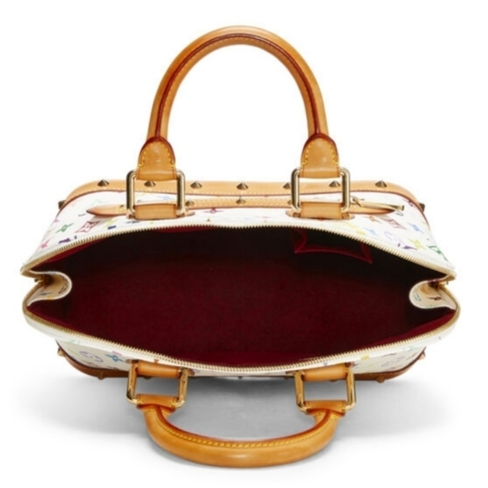 LOUIS VUITTON MURAKAMI ALMA PM BAG WHITE MONOGRAM MULTICOLORE VINTAGE 2003 - Picture 6 of 13